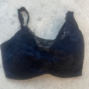 Soma Oh My Gorgeous Black Lace Cami Bra Women's Size 34DDD